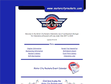 Tablet Screenshot of motorcityrockets.com